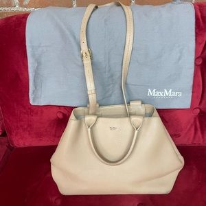 MaxMara tan leather handbag